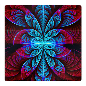 Магнитный плакат 3Х3 с принтом Morfius в Петрозаводске, Полимерный материал с магнитным слоем | 9 деталей размером 9*9 см | abstraction | fractal | glow | pattern | symmetry | абстракция | свечение | симметрия | узор | фрактал