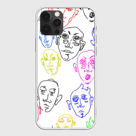Чехол для iPhone 12 Pro Max с принтом Цветные лица в Петрозаводске, Силикон |  | лица | люди | мимика | нарисованные лица | цветные лица | эмоции