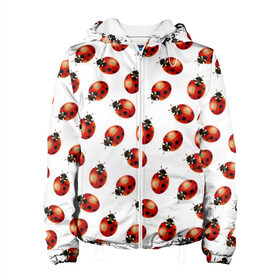 Женская куртка 3D с принтом Нашествие божьих коровок в Петрозаводске, ткань верха — 100% полиэстер, подклад — флис | прямой крой, подол и капюшон оформлены резинкой с фиксаторами, два кармана без застежек по бокам, один большой потайной карман на груди. Карман на груди застегивается на липучку | animals | cute | girl | ladybug | nature | pattern | red | summer | бабочки | божьи коровки | божья коровка | горошек | девушкам | животные | жук | жуки | кружочки | крылья | лето | милые | насекомые | паттерн | пауки | подарок