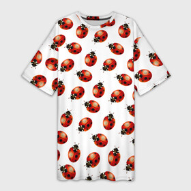 Платье-футболка 3D с принтом Нашествие божьих коровок в Петрозаводске,  |  | animals | cute | girl | ladybug | nature | pattern | red | summer | бабочки | божьи коровки | божья коровка | горошек | девушкам | животные | жук | жуки | кружочки | крылья | лето | милые | насекомые | паттерн | пауки | подарок