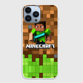 Чехол для iPhone 13 Pro Max с принтом Minecraft logo heroes в Петрозаводске,  |  | Тематика изображения на принте: blox | creeper | dungeons | game | geometry | pixel | steve | алекс | герои | детям | зелень | игра | квадраты | крипер | куб | логотипы игр | майнкрафт | мальчикам | меч | мобы | персонажи | пиксель | пиксельный | подземелья