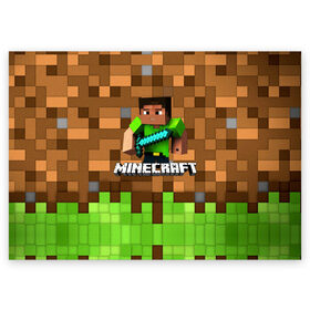 Поздравительная открытка с принтом Minecraft logo heroes в Петрозаводске, 100% бумага | плотность бумаги 280 г/м2, матовая, на обратной стороне линовка и место для марки
 | Тематика изображения на принте: blox | creeper | dungeons | game | geometry | pixel | steve | алекс | герои | детям | зелень | игра | квадраты | крипер | куб | логотипы игр | майнкрафт | мальчикам | меч | мобы | персонажи | пиксель | пиксельный | подземелья