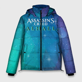 Мужская зимняя куртка 3D с принтом Assassins Creed Valhalla в Петрозаводске, верх — 100% полиэстер; подкладка — 100% полиэстер; утеплитель — 100% полиэстер | длина ниже бедра, свободный силуэт Оверсайз. Есть воротник-стойка, отстегивающийся капюшон и ветрозащитная планка. 

Боковые карманы с листочкой на кнопках и внутренний карман на молнии. | Тематика изображения на принте: eivor | valhalla | vikings | вальгалла | вальхалла | викинги | эйвор