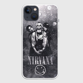 Чехол для iPhone 13 с принтом Nirvana в Петрозаводске,  |  | cobain | kurt | nirvana | кобейн | курт | нирвана