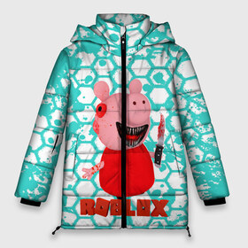 Женская зимняя куртка 3D с принтом Roblox piggy Свинка Пигги в Петрозаводске, верх — 100% полиэстер; подкладка — 100% полиэстер; утеплитель — 100% полиэстер | длина ниже бедра, силуэт Оверсайз. Есть воротник-стойка, отстегивающийся капюшон и ветрозащитная планка. 

Боковые карманы с листочкой на кнопках и внутренний карман на молнии | game | piggy | roblox | блок | игра | игрушка | лего | майнкрафт | персонажи | персонажи из кубиков | пигги | роблокс | робот | свинка