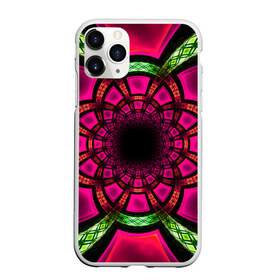 Чехол для iPhone 11 Pro Max матовый с принтом Morella в Петрозаводске, Силикон |  | Тематика изображения на принте: abstraction | fractal | glow | pattern | pink | symmetry | абстракция | розовый | свечение | симметрия | узор | фрактал