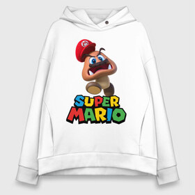 Женское худи Oversize хлопок с принтом Super Mario в Петрозаводске, френч-терри — 70% хлопок, 30% полиэстер. Мягкий теплый начес внутри —100% хлопок | боковые карманы, эластичные манжеты и нижняя кромка, капюшон на магнитной кнопке | game | mario kart live home circuit | super mario | super mario 3d world | super mario 64 | super mario galaxy | super mario sunshine | гумба | игра super mario | игра марио | йоши | купалинги | лакиту | луиджи | марио | надпись | нинтендо | 