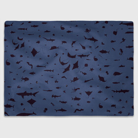 Плед 3D с принтом Manta в Петрозаводске, 100% полиэстер | закругленные углы, все края обработаны. Ткань не мнется и не растягивается | dolphin | fish | killer whale | manta | see life | shark | акула | дельфин | касатка | морские обитатели | рыба