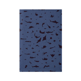 Обложка для паспорта матовая кожа с принтом Manta в Петрозаводске, натуральная матовая кожа | размер 19,3 х 13,7 см; прозрачные пластиковые крепления | dolphin | fish | killer whale | manta | see life | shark | акула | дельфин | касатка | морские обитатели | рыба
