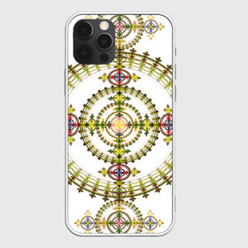 Чехол для iPhone 12 Pro Max с принтом Gabriella в Петрозаводске, Силикон |  | abstraction | circles | fractal | pattern | symmetry | абстракция | круги | симметрия | узор | фрактал
