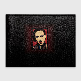 Обложка для студенческого билета с принтом Marilyn Manson в Петрозаводске, натуральная кожа | Размер: 11*8 см; Печать на всей внешней стороне | manson | marilyn | marilyn manson | мэнсон | мэрилин | мэрилин мэнсон
