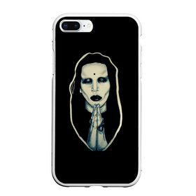 Чехол для iPhone 7Plus/8 Plus матовый с принтом Marilyn Manson в Петрозаводске, Силикон | Область печати: задняя сторона чехла, без боковых панелей | 