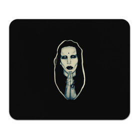 Коврик для мышки прямоугольный с принтом Marilyn Manson в Петрозаводске, натуральный каучук | размер 230 х 185 мм; запечатка лицевой стороны | manson | marilyn | marilyn manson | мэнсон | мэрилин | мэрилин мэнсон