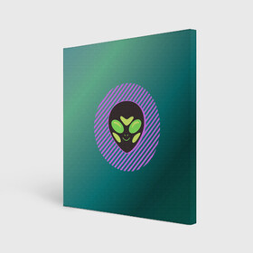 Холст квадратный с принтом Инопланетяша на зеленом фоне в Петрозаводске, 100% ПВХ |  | градиент | зеленый | инопланетянин | круг | лицо | наука | нло | подарок | полоски | пришелец | улыбка | фантастика | фиолетовый