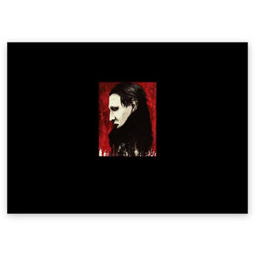 Поздравительная открытка с принтом Marilyn Manson в Петрозаводске, 100% бумага | плотность бумаги 280 г/м2, матовая, на обратной стороне линовка и место для марки
 | Тематика изображения на принте: manson | marilyn | marilyn manson | мэнсон | мэрилин | мэрилин мэнсон