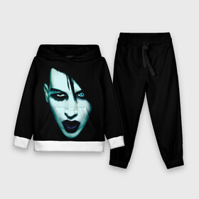 Детский костюм 3D (с толстовкой) с принтом Marilyn Manson в Петрозаводске,  |  | goth | gothic | manson | marilyn | metal | mm | music | rock | гот | готы | метал | мэнсон | мэрилин | рок