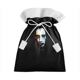 Подарочный 3D мешок с принтом Marilyn Manson в Петрозаводске, 100% полиэстер | Размер: 29*39 см | Тематика изображения на принте: manson | marilyn | marilyn manson | мэнсон | мэрилин | мэрилин мэнсон