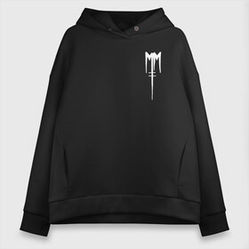 Женское худи Oversize хлопок с принтом Marilyn Manson в Петрозаводске, френч-терри — 70% хлопок, 30% полиэстер. Мягкий теплый начес внутри —100% хлопок | боковые карманы, эластичные манжеты и нижняя кромка, капюшон на магнитной кнопке | goth | gothic | manson | marilyn | metal | mm | music | rock | гот | готы | метал | мэнсон | мэрилин | рок