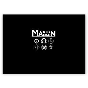 Поздравительная открытка с принтом Marilyn Manson в Петрозаводске, 100% бумага | плотность бумаги 280 г/м2, матовая, на обратной стороне линовка и место для марки
 | Тематика изображения на принте: manson | marilyn | marilyn manson | мэнсон | мэрилин | мэрилин мэнсон