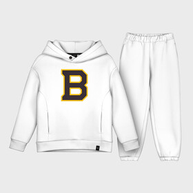 Детский костюм хлопок Oversize с принтом Boston Bruins в Петрозаводске,  |  | Тематика изображения на принте: boston | boston bruins | boston nhl | boston strong | nhl