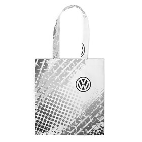 Шоппер 3D с принтом Volkswagen в Петрозаводске, 100% полиэстер | Плотность: 200 г/м2; Размер: 34×35 см; Высота лямок: 30 см | volkswagen | vw | vw значок | vw лого | vw марка | vw эмблема | wv | значок vw | значок фольксваген | лого автомобиля | лого вольцваген | логотип vw | фольксваген | фольцваген