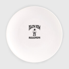 Тарелка с принтом Death Row Records в Петрозаводске, фарфор | диаметр - 210 мм
диаметр для нанесения принта - 120 мм | death row | dr dre | hip hop | rap | snoop dogg