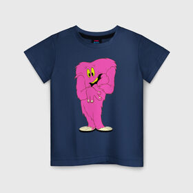 Детская футболка хлопок с принтом Госсамер в Петрозаводске, 100% хлопок | круглый вырез горловины, полуприлегающий силуэт, длина до линии бедер | gossamer | looney tunes | vdzabma | госсамер | луни тюнз