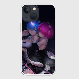 Чехол для iPhone 13 mini с принтом Rem  Ram Re:Zero в Петрозаводске,  |  | anime girls | beatrice re zero | emilia re zero | isekai seikatsu | kara hajimeru | puck re zero | ram re zero | re zero | re:zero | rem re zero | аниме | аниме re zero | анимэ | жизнь с нуля в альтернативном мире | манга | рам ре зеро | ранобэ