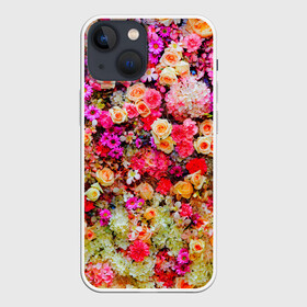 Чехол для iPhone 13 mini с принтом Цветы в Петрозаводске,  |  | Тематика изображения на принте: весна | красивые цветы | красота | милые цветы | орхидея | пион | роза | розы | ромашка | сад | сирень | фиалка | цветок | цветочки | цветы