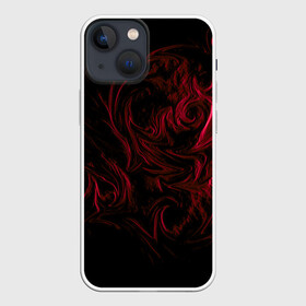 Чехол для iPhone 13 mini с принтом Fire в Петрозаводске,  |  | abstraction | background | patterns | red | shadow | абстракция | красный | тень | узоры | фон