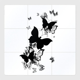 Магнитный плакат 3Х3 с принтом Черные бабочки на белом в Петрозаводске, Полимерный материал с магнитным слоем | 9 деталей размером 9*9 см | Тематика изображения на принте: angel | black and white | butterfly | fairy | fashion girl | wings | ангел | бабочка | девушке | животные | крылья | летающие | магия | махаон | мотылек | мотыльки | насекомые | нежные | подарок | природа | сказочные | татуировки