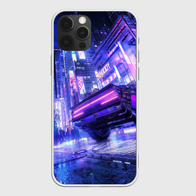 Чехол для iPhone 12 Pro Max с принтом Cyberpunk city в Петрозаводске, Силикон |  | art | city | cyber | cyberpunk | japan | lights | lines | neon | punk | арт | город | кибер | киберпанк | япония