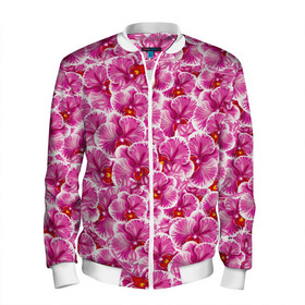 Мужской бомбер 3D с принтом Розовые орхидеи в Петрозаводске, 100% полиэстер | застегивается на молнию, по бокам два кармана без застежек, по низу бомбера и на воротнике - эластичная резинка | fashion flowers | pink | tropical | азия | бабочки | бразилия | букет | бутоны | джунгли | лепестки | лето | любимая | марта | нежные | орхидея | подарок | природа | растения | тропики | тропические | узор | цветение