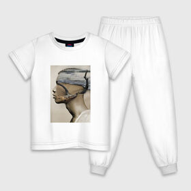 Детская пижама хлопок с принтом Digital ART 033-33 в Петрозаводске, 100% хлопок |  брюки и футболка прямого кроя, без карманов, на брюках мягкая резинка на поясе и по низу штанин
 | 