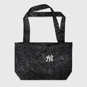 Пляжная сумка 3D с принтом New York Yankees в Петрозаводске, 100% полиэстер | застегивается на металлическую кнопку; внутренний карман застегивается на молнию. Стенки укреплены специальным мягким материалом, чтобы защитить содержимое от несильных ударов
 | baseball | fashion | game | glitch | new york | sport | бейсбол | игра | мода | нью йорк | спорт