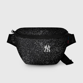 Поясная сумка 3D с принтом New York Yankees в Петрозаводске, 100% полиэстер | плотная ткань, ремень с регулируемой длиной, внутри несколько карманов для мелочей, основное отделение и карман с обратной стороны сумки застегиваются на молнию | baseball | fashion | game | glitch | new york | sport | бейсбол | игра | мода | нью йорк | спорт