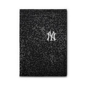 Обложка для автодокументов с принтом New York Yankees в Петрозаводске, натуральная кожа |  размер 19,9*13 см; внутри 4 больших “конверта” для документов и один маленький отдел — туда идеально встанут права | baseball | fashion | game | glitch | new york | sport | бейсбол | игра | мода | нью йорк | спорт
