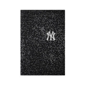 Обложка для паспорта матовая кожа с принтом New York Yankees в Петрозаводске, натуральная матовая кожа | размер 19,3 х 13,7 см; прозрачные пластиковые крепления | Тематика изображения на принте: baseball | fashion | game | glitch | new york | sport | бейсбол | игра | мода | нью йорк | спорт