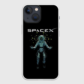 Чехол для iPhone 13 mini с принтом Космос в Петрозаводске,  |  | spacex | звезды | илон маск | космонавт | космос | скафандр | технологии