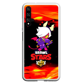 Чехол для Honor 20 с принтом Brawl Stars Колетта Демон в Петрозаводске, Силикон | Область печати: задняя сторона чехла, без боковых панелей | bibi | crow | koletta | leon | nita | sandy | wings | бравл старс | герои | девочкам | демон | детям | дьявол | звезда | звездные | колетт | крылья | леон | логотипы игр | огненный | огонь | пламя | рога | сенди | трикси