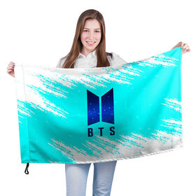 Флаг 3D с принтом BTS. в Петрозаводске, 100% полиэстер | плотность ткани — 95 г/м2, размер — 67 х 109 см. Принт наносится с одной стороны | bangtan boys | bt21 | bts | k pop | бтс | музыка