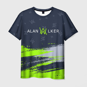 Мужская футболка 3D с принтом ALAN WALKER / АЛАН УОКЕР в Петрозаводске, 100% полиэфир | прямой крой, круглый вырез горловины, длина до линии бедер | alan | faded | house | logo | music | walker | алан | вокер | волкер | диджей | лого | логотип | логотипы | музыка | музыкант | символ | символы | танцеальная | уокер | хаус | электронная