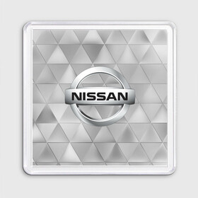 Магнит 55*55 с принтом NISSAN. в Петрозаводске, Пластик | Размер: 65*65 мм; Размер печати: 55*55 мм | abstract | auto | brand | car | geometry | nissan | nиссан | sport | texture | абстракция | авто | автомобильные | бренд | геометрия | классика | машины | модные | спорт | стиль | текстура