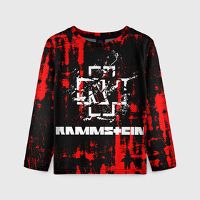 Детский лонгслив 3D с принтом Rammstein. в Петрозаводске, 100% полиэстер | длинные рукава, круглый вырез горловины, полуприлегающий силуэт
 | music | rammstein | rock | индастриал метал | метал группа | музыка | музыкальная группа | немецкая метал группа | рамштайн | рок | хард рок