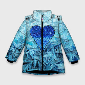 Зимняя куртка для девочек 3D с принтом Ледяное сердце в Петрозаводске, ткань верха — 100% полиэстер; подклад — 100% полиэстер, утеплитель — 100% полиэстер. | длина ниже бедра, удлиненная спинка, воротник стойка и отстегивающийся капюшон. Есть боковые карманы с листочкой на кнопках, утяжки по низу изделия и внутренний карман на молнии. 

Предусмотрены светоотражающий принт на спинке, радужный светоотражающий элемент на пуллере молнии и на резинке для утяжки. | christmas | frozen | new year | snow | winter | влюбленные | дед мороз | зима | зимний | лед | любимая жена | любовь | мама | новый год | подарок | рождество | сердечки | снег | снежинки | снежная королева | узоры