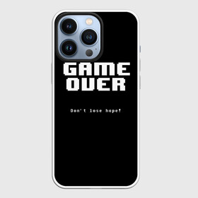 Чехол для iPhone 13 Pro с принтом UNDERTALE GAME OVER в Петрозаводске,  |  | sans | undertale | андертале | андертейл | игра | подземная история | подземная сказка | санс | ундертале