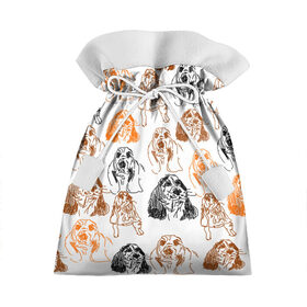 Подарочный 3D мешок с принтом Миленькие собачки в Петрозаводске, 100% полиэстер | Размер: 29*39 см | Тематика изображения на принте: милые собачки | нарисованные собачки | пес | песик | собака | собаки