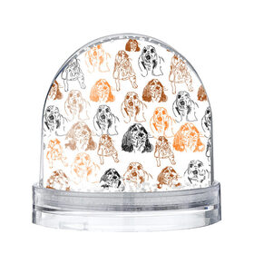 Снежный шар с принтом Миленькие собачки в Петрозаводске, Пластик | Изображение внутри шара печатается на глянцевой фотобумаге с двух сторон | милые собачки | нарисованные собачки | пес | песик | собака | собаки