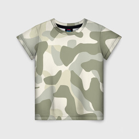 Детская футболка 3D с принтом camouflage 1 в Петрозаводске, 100% гипоаллергенный полиэфир | прямой крой, круглый вырез горловины, длина до линии бедер, чуть спущенное плечо, ткань немного тянется | армия россии | войска | камуфляж | орнамент | узор