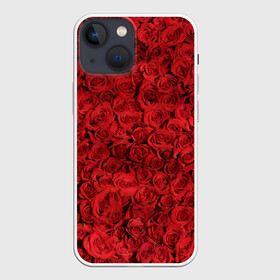 Чехол для iPhone 13 mini с принтом Roses в Петрозаводске,  |  | алые розы | весна | деревья | касные розы | красная роза | красный цветок | лепестки | лес | лето | листья | май | милион алых роз | на каждый день | осень | поле | роза | розы | солнце | тропики | флора